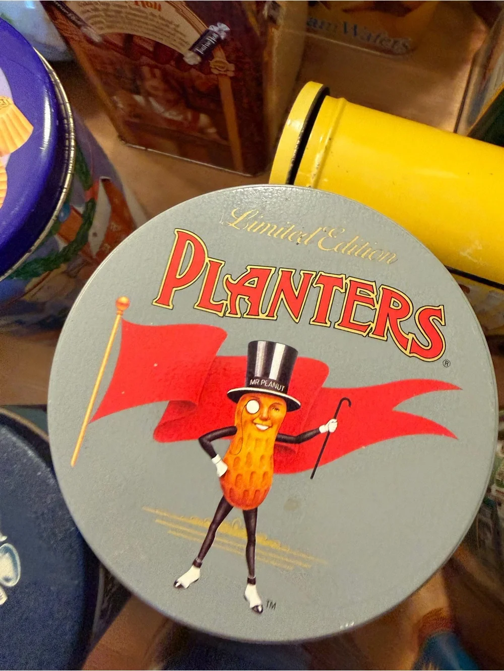 Vintage Advertising Tin Can Box Lot of 35 Hershey, Pepsi, Nestle, Planters GOOD